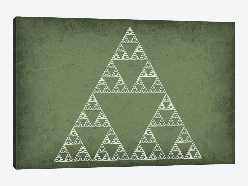Sierpinski Triangle Fractal by GetYourNerdOn 1-piece Canvas Print