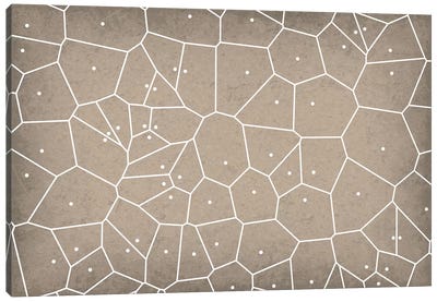 Voronoi Diagram Canvas Art Print - GetYourNerdOn