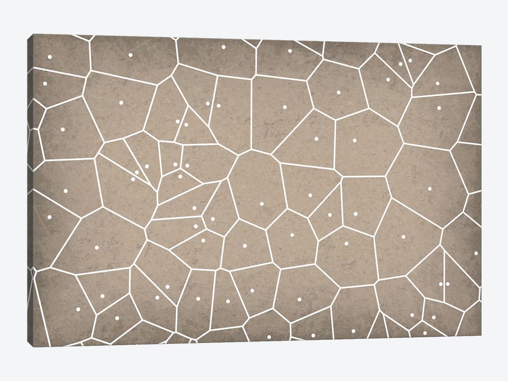 Voronoi Diagram by GetYourNerdOn 1-piece Canvas Art