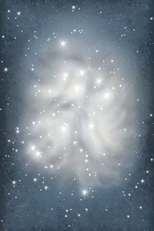 Pleiades Star Cluster Illustration