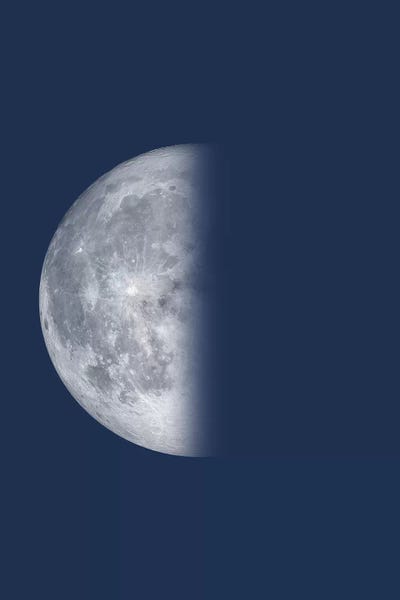 Indigo: Last Quarter Moon - Blue by GetYourNerdOn