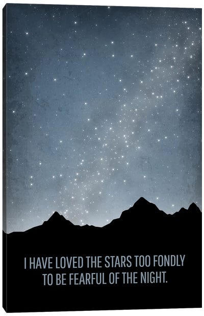 I Have Loved The Stars Astronomy Quote Canvas Art Print - Wisdom Art