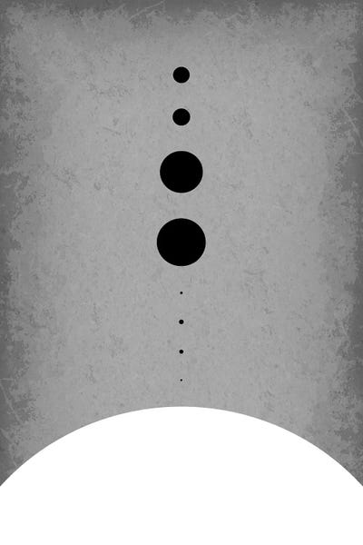 Kids Map Art: Planets to Scale III by GetYourNerdOn