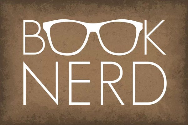 Kids Educational Art: Book Nerd Glasses by GetYourNerdOn