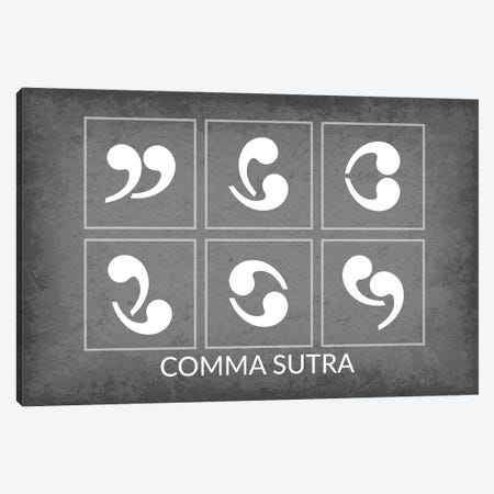 Comma Sutra Canvas Print #GYO165} by GetYourNerdOn Canvas Wall Art
