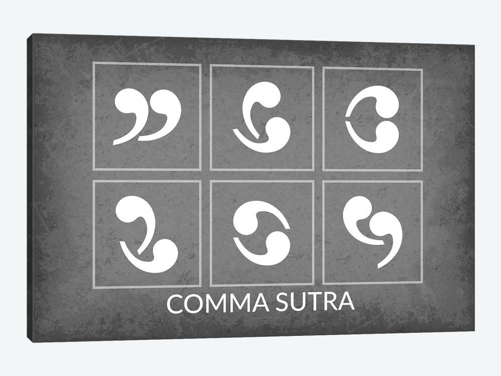 Comma Sutra by GetYourNerdOn 1-piece Art Print