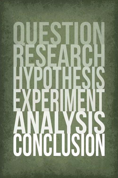 The Scientific Method Steps by GetYourNerdOn wall art