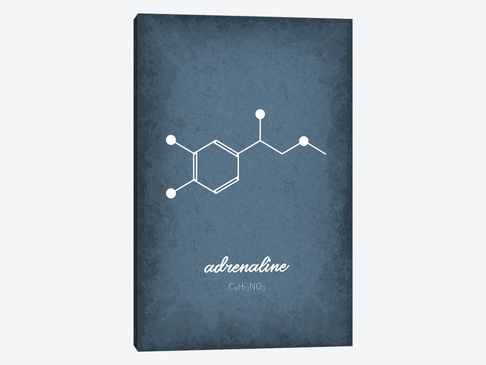 Adrenaline Molecule by GetYourNerdOn 1-piece Art Print