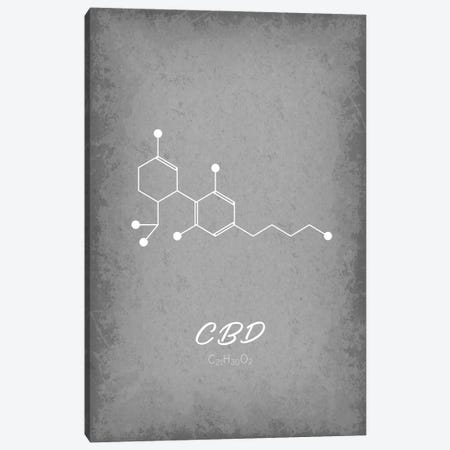 CBD Molecule Canvas Print #GYO188} by GetYourNerdOn Canvas Art Print