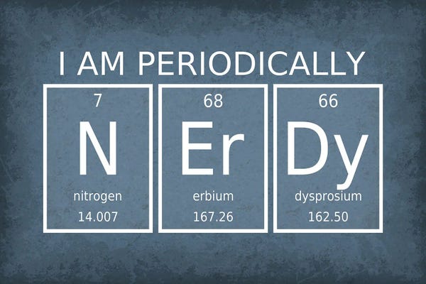 Chemistry: I Am Periodically Nerdy by GetYourNerdOn