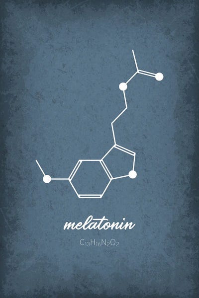 Melatonin Molecule by GetYourNerdOn multi panel art