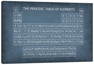 Periodic Table Of Elements II Canvas Art Print - GetYourNerdOn