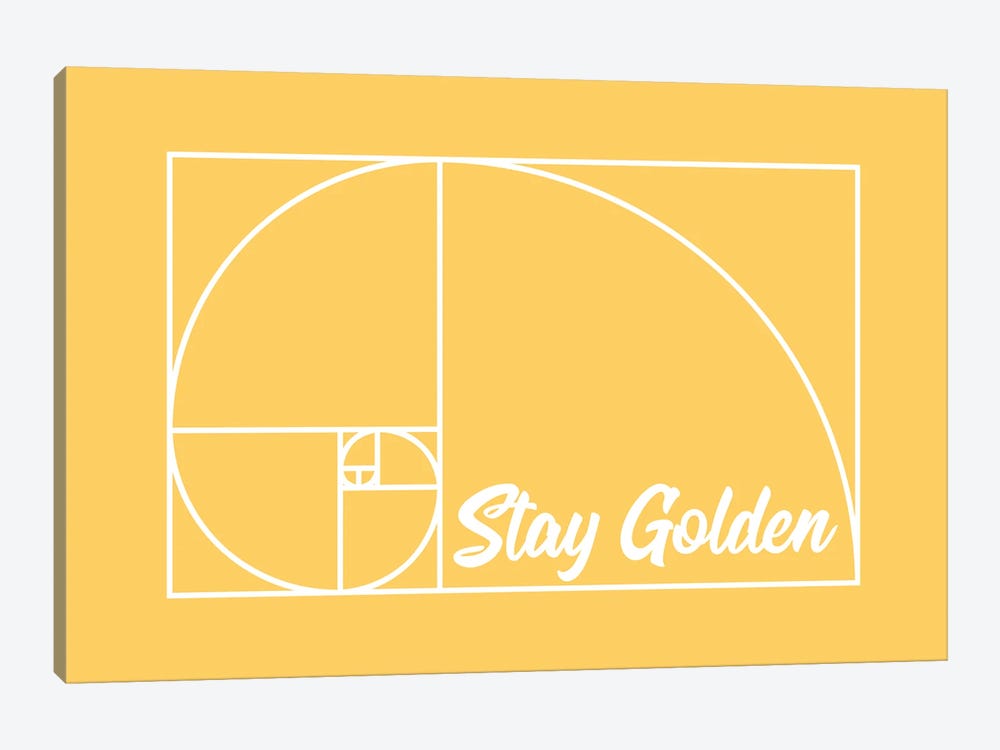 Stay Golden (Golden Ratio) by GetYourNerdOn 1-piece Canvas Print