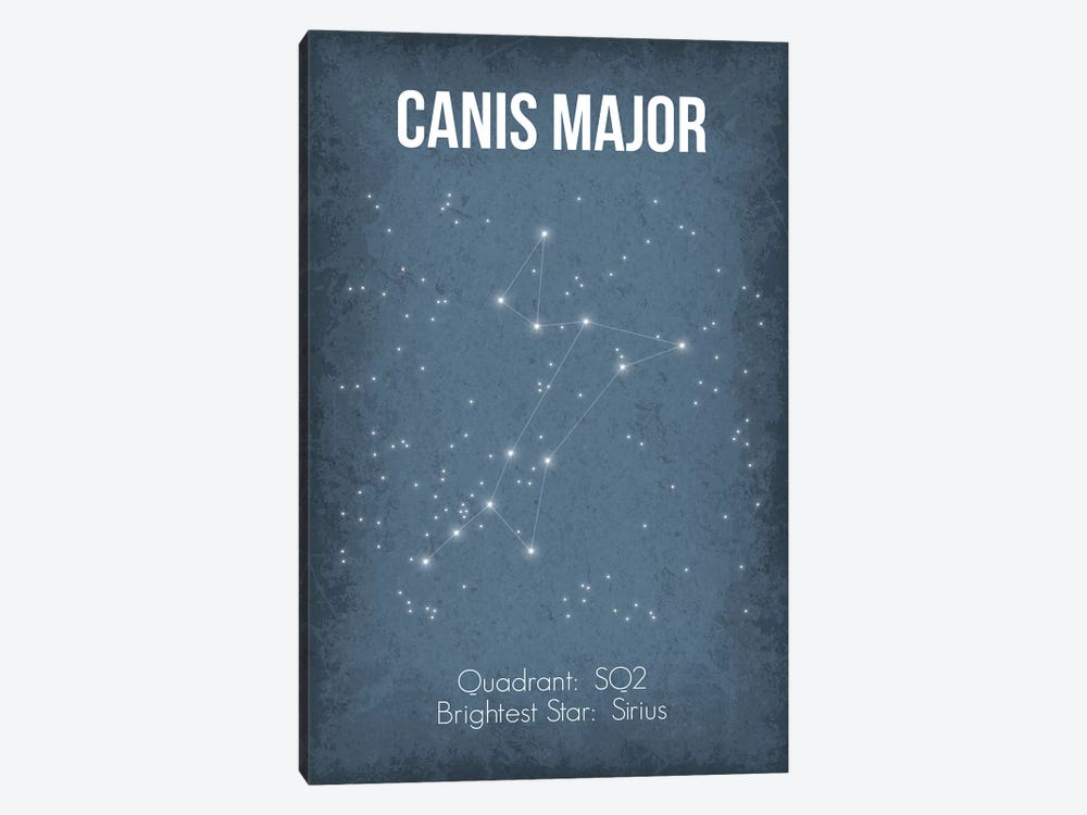 Canis Major by GetYourNerdOn 1-piece Canvas Art Print