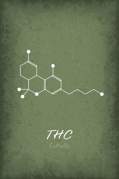 Marijuana: Thc Molecule by GetYourNerdOn