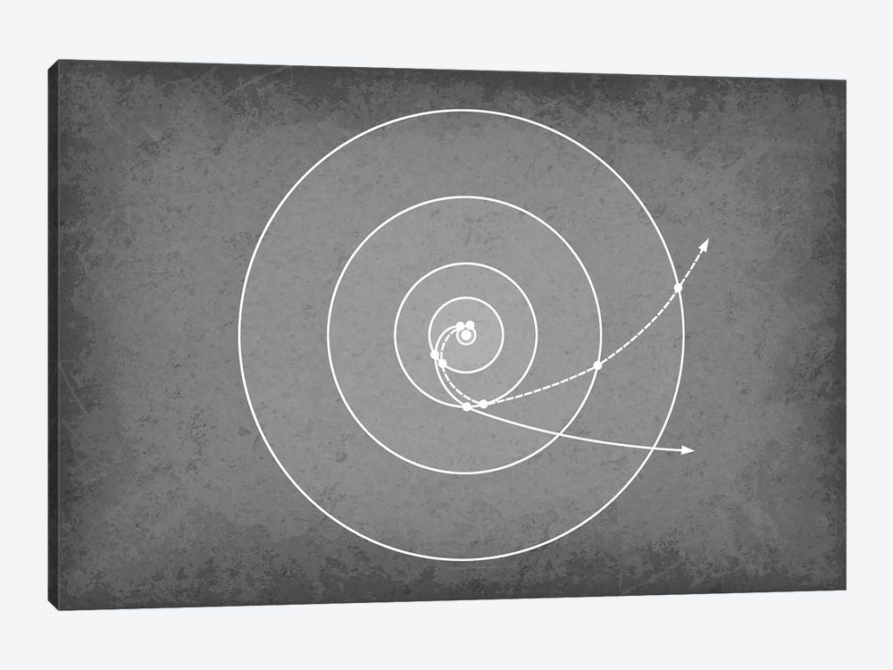 Voyager Trajectories by GetYourNerdOn 1-piece Canvas Print