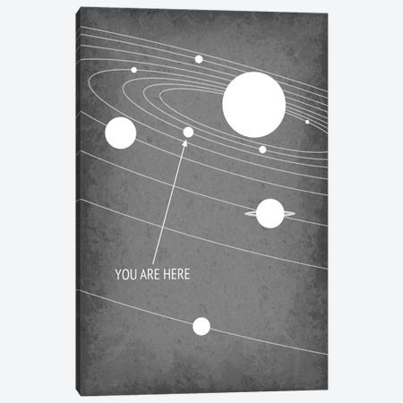 You Are Here - Solar System II Canvas Print #GYO227} by GetYourNerdOn Canvas Print