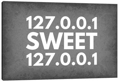 127 0 0 1 Sweet 127 0 0 1 (Home Sweet Home) Canvas Art Print - GetYourNerdOn