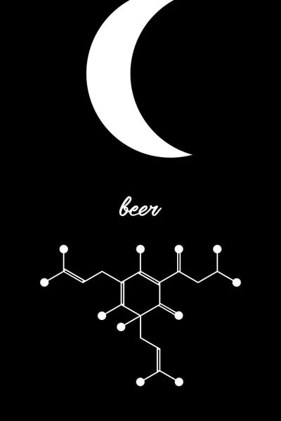 Am Pm Molecules - Beer by GetYourNerdOn metal wall art