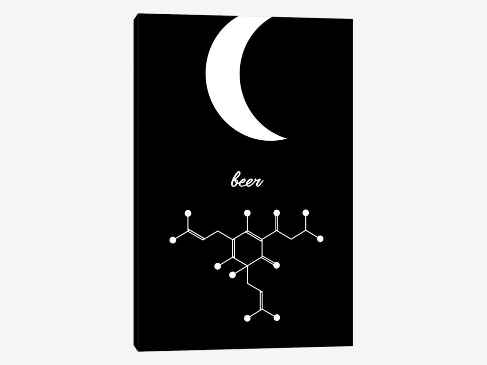 Am Pm Molecules - Beer by GetYourNerdOn 1-piece Canvas Print