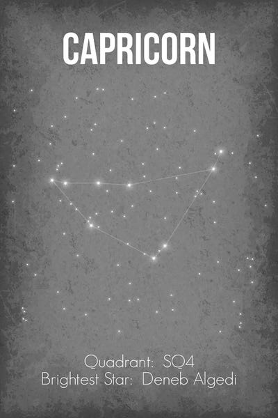 Constellation Star Maps: Capricorn by GetYourNerdOn
