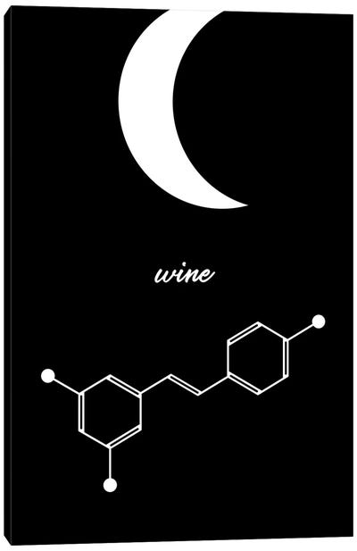 Am Pm Molecules - Wine Canvas Art Print - GetYourNerdOn
