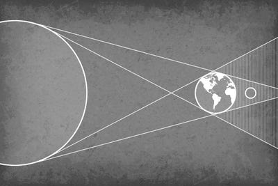 Lunar Eclipse by GetYourNerdOn canvas print