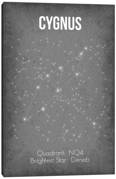 Cygnus Canvas Art Print - Constellation Art