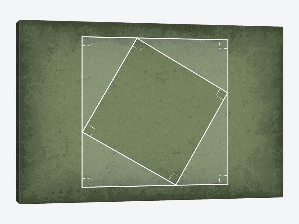 Pythagorean Theorem Proof by GetYourNerdOn 1-piece Canvas Print