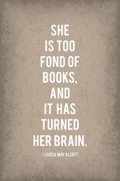GetYourNerdOn: She Is Too Fond Of Books I by GetYourNerdOn