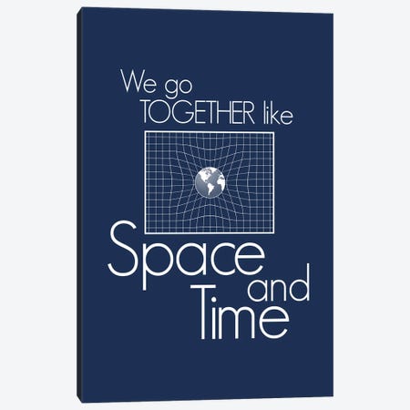 We Go Together Like Space And Time I Canvas Print #GYO256} by GetYourNerdOn Canvas Art