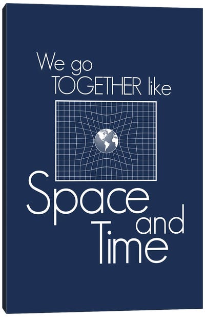 We Go Together Like Space And Time I Canvas Art Print - Indigo Art