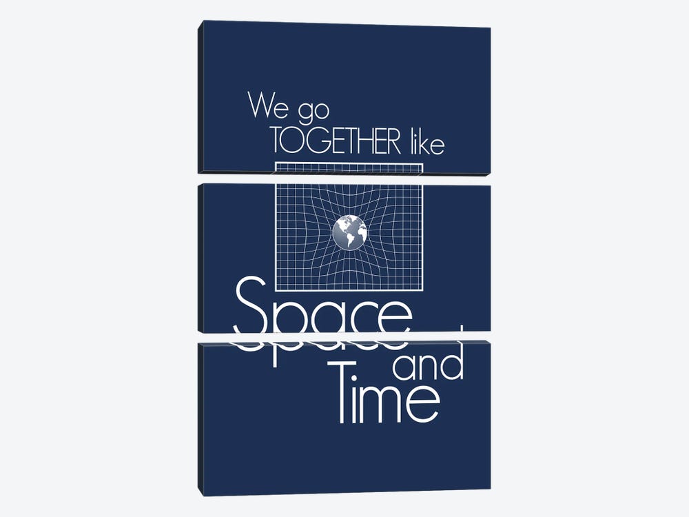 We Go Together Like Space And Time I by GetYourNerdOn 3-piece Art Print