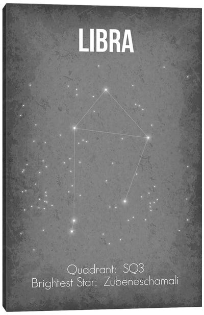 Libra Canvas Art Print - Constellation Art