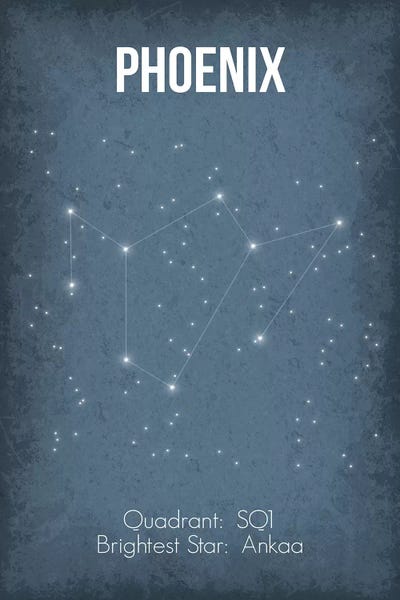 Constellation Star Maps: Phoenix by GetYourNerdOn
