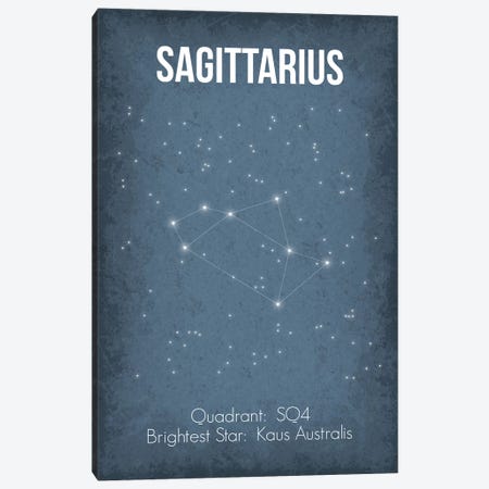 Sagittarius Canvas Print #GYO36} by GetYourNerdOn Canvas Print