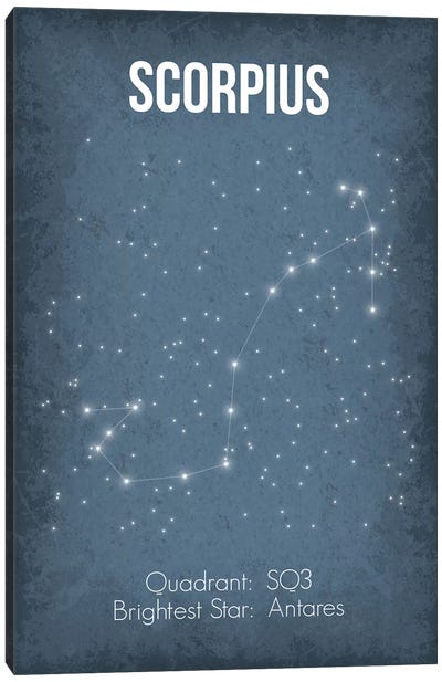 Scorpius Canvas Art Print - Constellation Art