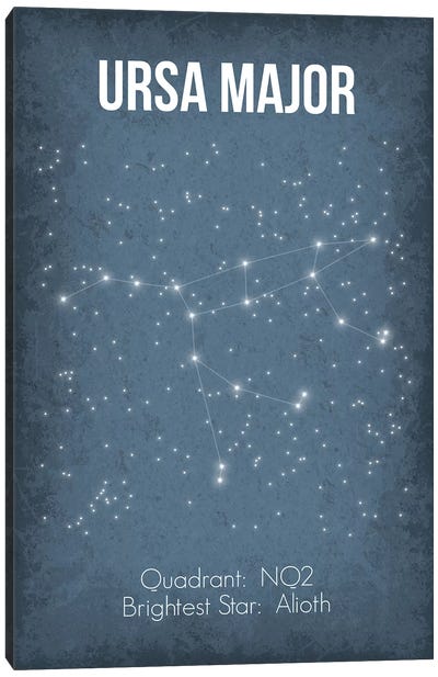 Ursa Major Canvas Art Print - Constellation Art