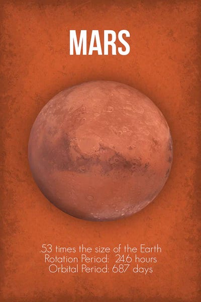 Kids Educational Art: Mars by GetYourNerdOn