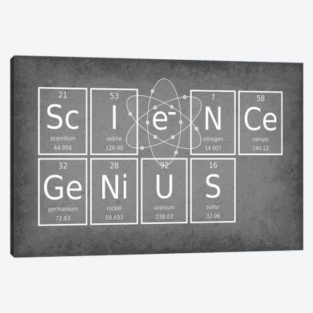 Science Genius Canvas Print #GYO60} by GetYourNerdOn Canvas Art Print