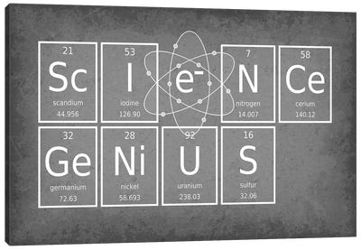 Science Genius Canvas Art Print - GetYourNerdOn