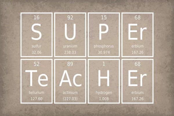 Mathematics: Super Teacher by GetYourNerdOn