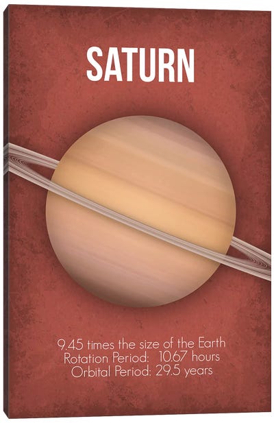 Saturn Canvas Art Print - GetYourNerdOn