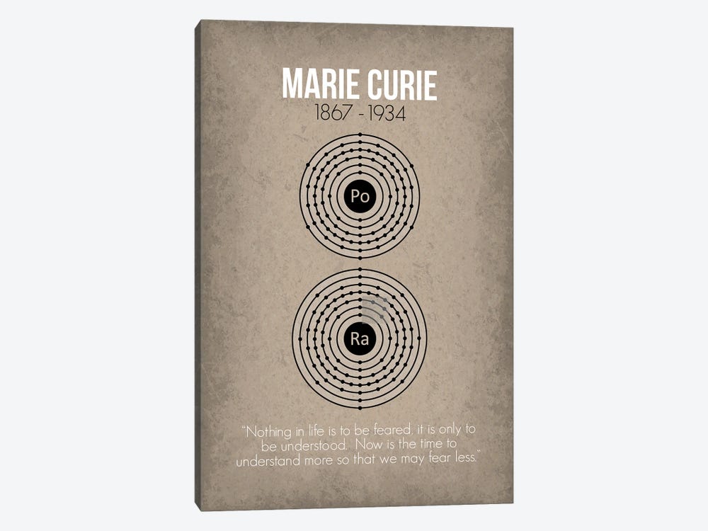 Marie Curie by GetYourNerdOn 1-piece Art Print