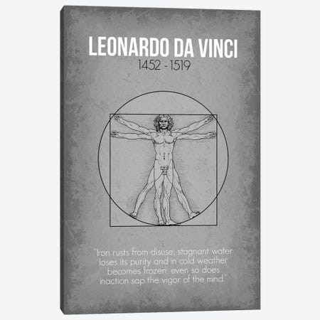 Leonardo da Vinci Canvas Print #GYO71} by GetYourNerdOn Canvas Art