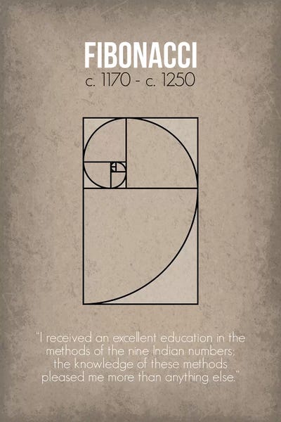 Kids Educational Art: Fibonacci by GetYourNerdOn