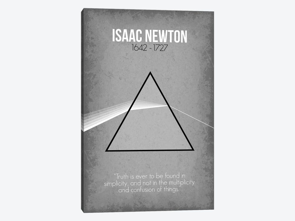 Isaac Newton by GetYourNerdOn 1-piece Canvas Print