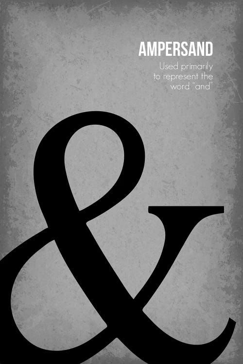 Ampersand by GetYourNerdOn wall art