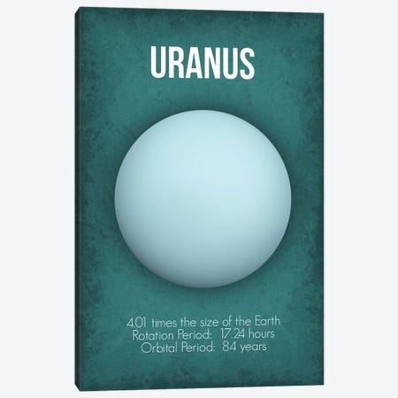 Uranus Canvas Print #GYO7} by GetYourNerdOn Art Print