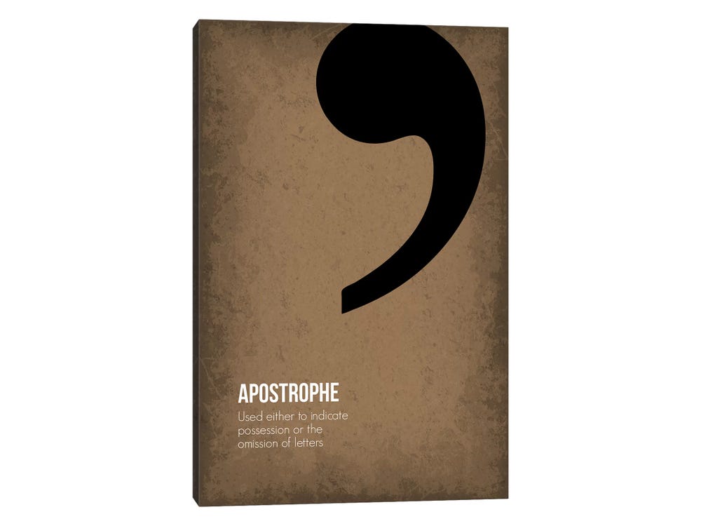 Apostrophe Art Print by GetYourNerdOn